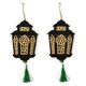 thumbnail image 2 of Lasser Bairam Colgando ornamento El festival de la decoración de linterna duradera de ruptura rápida Regalo creativo con borla para puerta de pared 2 PCS AweSitey HA011733-01, 2 of 7