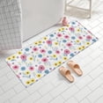 thumbnail image 2 of Pioneer Flower Floral Print Pattern Bathroom Rugs Mat, Non Slip Microfiber Bathroom Rug with Rubber Backing, Soft Mats for Bathroom Floor Tub Shower, 24"x60", 2 of 5