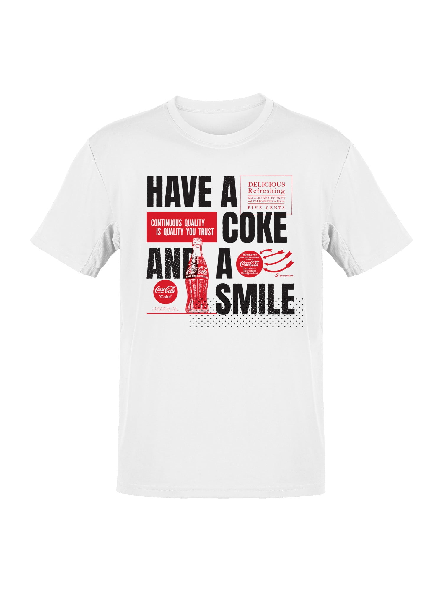 Coca Cola Coke Classic Apparel, Men's Graphic Crew Neck Short