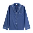 thumbnail image 5 of Women's Silk Satin Pajama Set 2Pcs long sleeve Bridal Bridesmaid PJs Sleepwear, 5 of 7