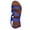 Blue, variant on Women's Flat Sandal Ankle Strap Leather Slip on Summer Shoes Women's Fashion Casual Toe Spring And Summer New Flat Sandals Red Women Sandal