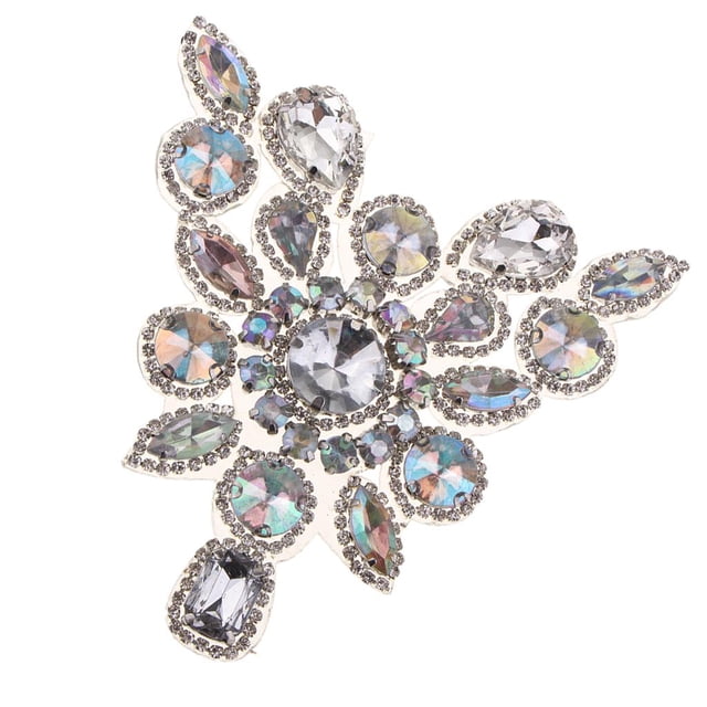Aplique de hierro con strass Zulema Rhinestone 9.5 x 9.5 cm