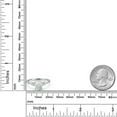 thumbnail image 6 of Gem Stone King 14K White Gold Simulated White Opal and White Lab Grown Diamond Engagement Ring for Women | 1.20 Cttw | Oval Cabochon 9X7MM | Gemstone October Birthstone | Size 5, 6 of 6