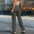thumbnail image 5 of Cargo Sweatpants for Women Camo Cargo Pants for Women Plus Size Wide Leg Pants for Women Women's Plus Size Pants Women Pants Casual Work Hiking Cargo Pants Women Dark Gray L, 5 of 6