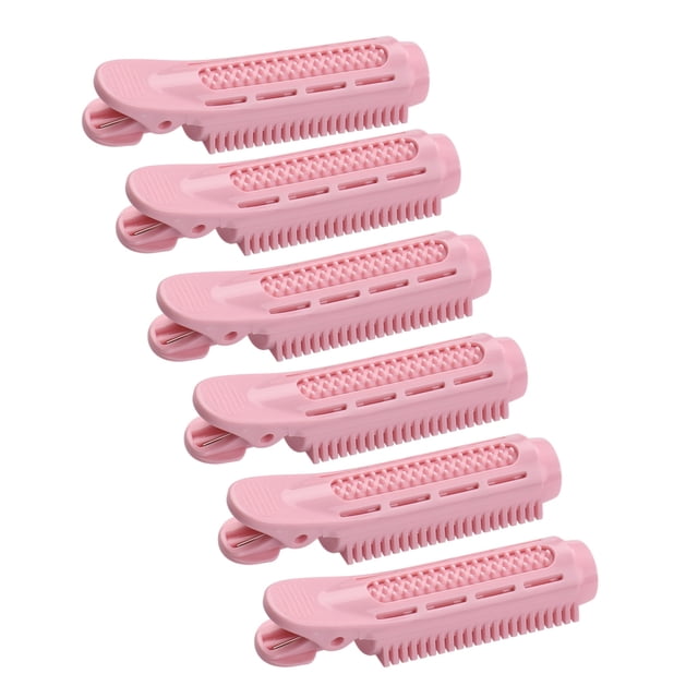 Ensemble de 6 Rouleaux à Cheveux Pinces à Cheveux Kit de Coiffure Salon Outil de Bouclage DIY