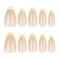 thumbnail image 2 of HHBEAUTY Yellow French Tip Press on Nails - Spring Almond Short Butter Yellow Soft Gel Fake Nails, Stunning Salon Quality False Glue on Nail, Reusable Nail, 2 of 6