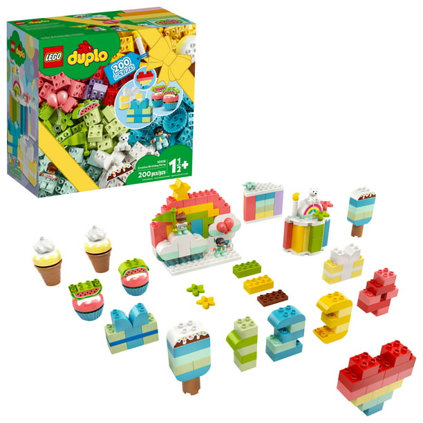 LEGO DUPLO Classic Creative Birthday Party 10958 Building Fun for Toddlers Pieces) - Walmart.com