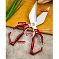 thumbnail image 6 of Seattleget Multifunctional Heavy-Duty Kitchen Shears, Heavy Duty Kitchen Scissors with Ergonomic Handle,High-Carbon Steel Japanese Scissors for Chicken,Meat,Seafood,Bone Cutting (2*Red), 6 of 8