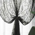 thumbnail image 2 of Black Lace Curtains 2 Panels Set -Vintage Sheer Gothic Curtains for Bedroom French Door Boho Decor, 2 of 4