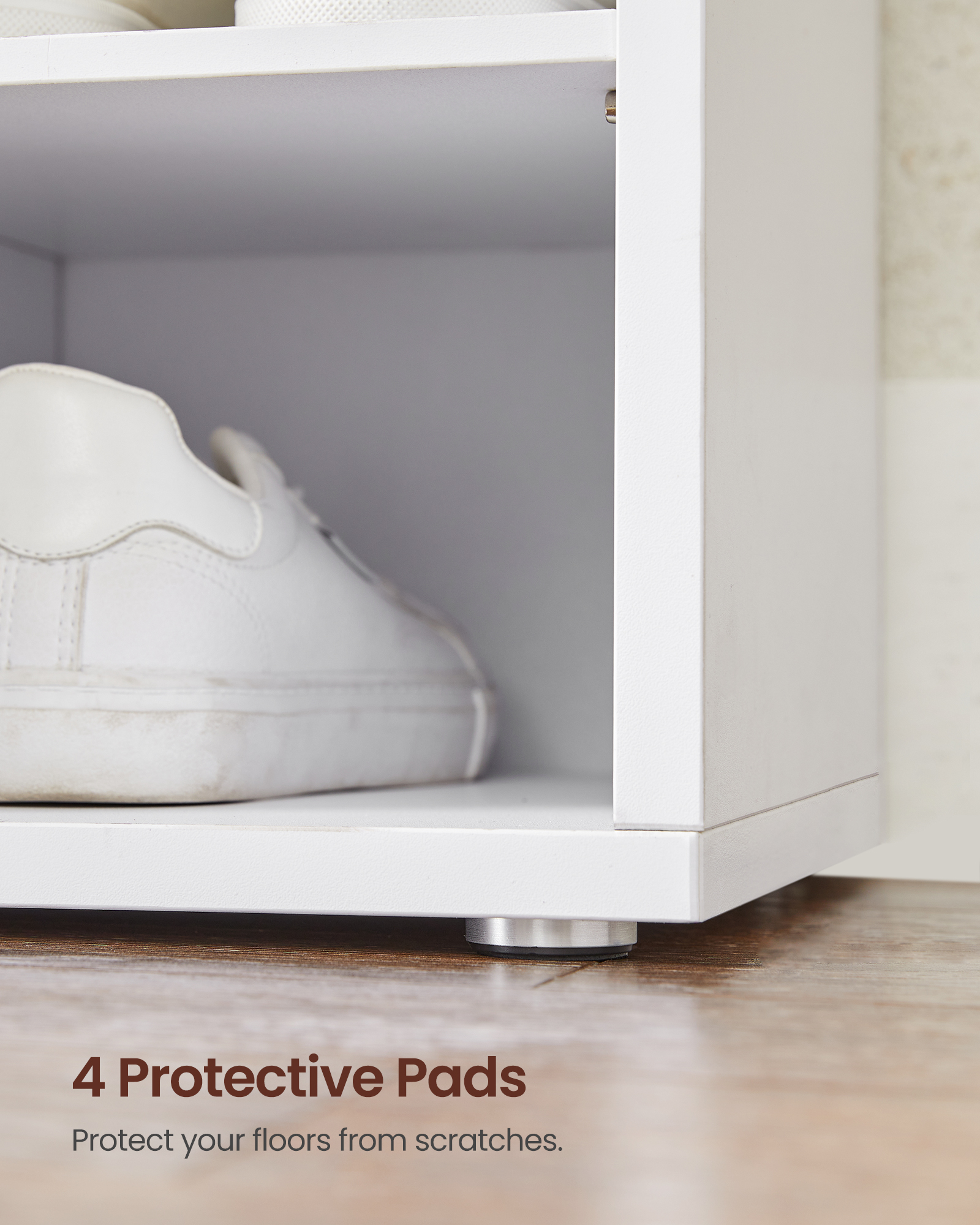 Vasagle Shoe Rack Bench with Cushion, White photo 7