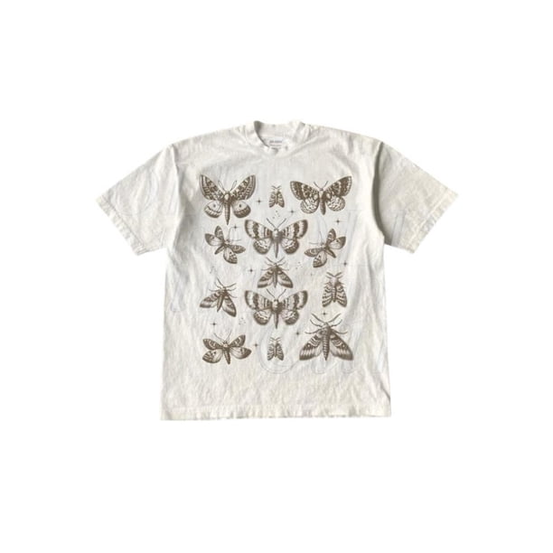 Vintage Butterfly and Moth T-Shirt, Cottagecore Aesthetic Retro Shirt, Aesthetic Tshirt, Cute Butterfly Lover Shirt, Cottage Core Y2k Shirt Tropical