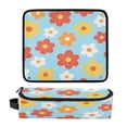 thumbnail image 3 of Hair Tools Storage with Heat Resistant Mat- Tri-color Pattern Printed Curling Iron Travel Bag/Flat Iron Case for Women, 3 of 8