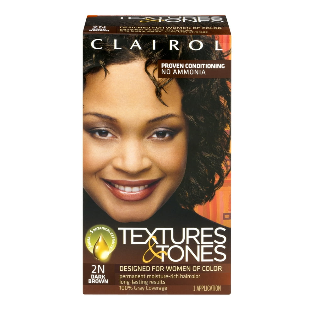 Clairol Textures And Tones 2n Dark Brown Permanent Moisture Rich Haircolor 1 Application