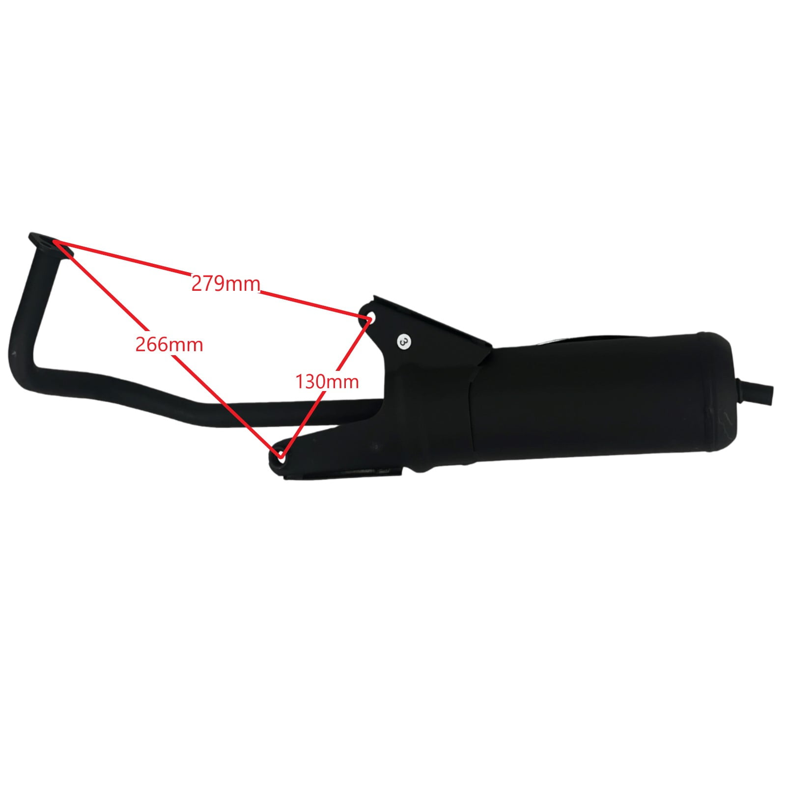 Fixrightpro Vehicle Muffler with Exhaust Pipe, 5.59 lbs