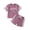 GADF-Purple, variant on mgoYE Toddler Baby Girl Clothes Summer Outfit Plaid Patchwork Short Sleeve T Shirt Tops and Stretch Casual Shorts Set(Purple,3-6 Months)