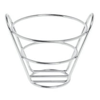 HUBERT Serving Basket Chrome Wire - 4 1/2 Dia x 4 1/2H