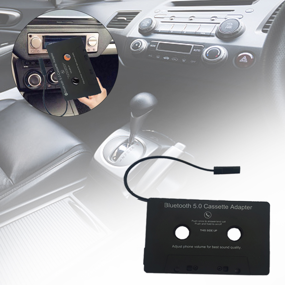 Noir Blue-Yan Cassette Audio Bluetooth Universelle pour Voiture /à ladaptateur pour Smartphones Adaptateur de Cassette pour Batterie int/égr/ée