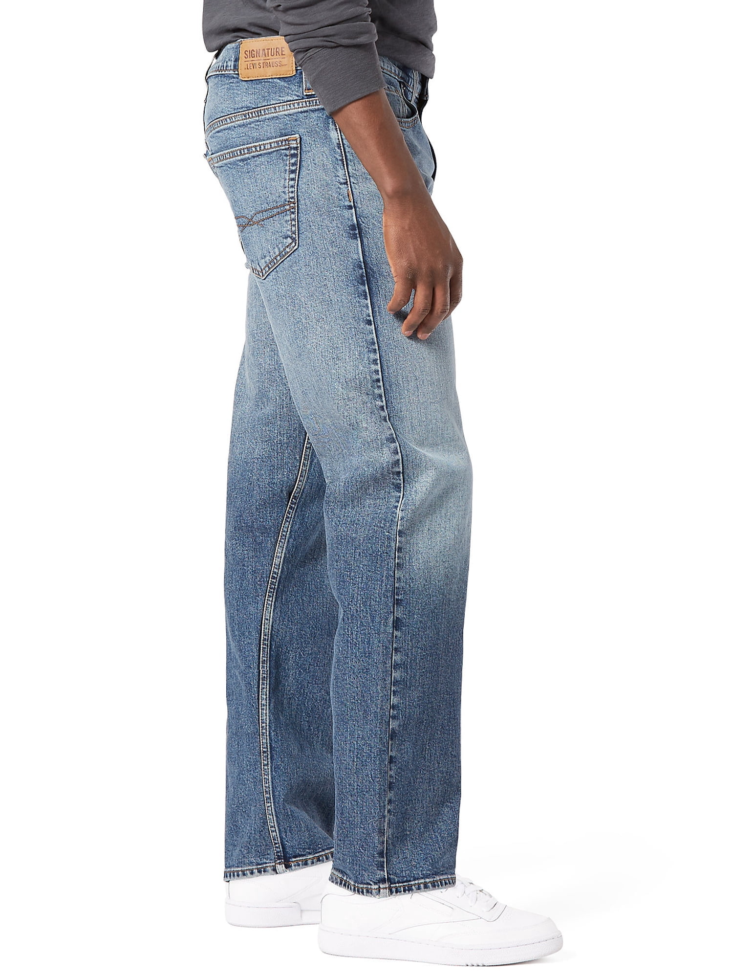 Levi Strauss Signature Men's and Big and Tall Loose Fit Jeans
