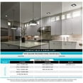 thumbnail image 3 of Luxrite 6 inch Ultra Thin Square LED Recessed Light 5 Color Options Dimmable 12W Wet Rated 1000 Lumens Canless Black Trim 4-Pack, 3 of 8