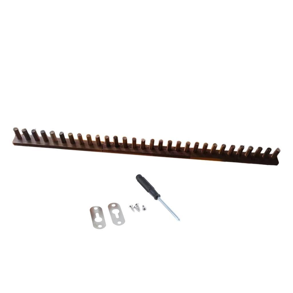 Wooden Loom Frame Knitting Loom for Chunky Blankets Wooden Peg Frame Sturdy Material for Home Decor Projects