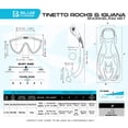 thumbnail image 4 of Set de snorkel Cressi Tinetto Rocks Dry S/M verde aqua, 4 of 4