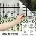 thumbnail image 6 of DKTIE 17.7" x 78.7" Railing Pattern Sunshade Window Film| Electrostatic Adsorption, Detachable | Perfect for Home Décor | Exquisite & Beautiful Design, 6 of 10