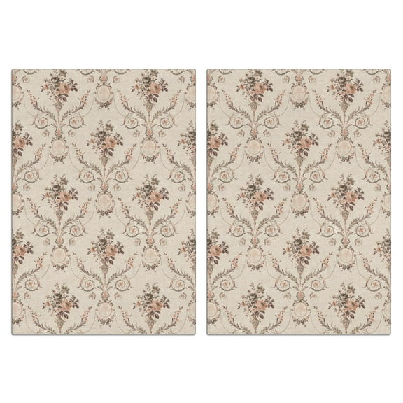 Flowers and Plants Kitchen Towels Set Of 2, Absorbent and Soft Dish Towels for Farmhouse Decor, Country Kitchen.