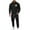 Black, variant on Men's Sweatsuits 2 Piece Outfits Fleece Lined Lounge Sets Long Sleeve Half Zip Pullover and Baggy Cargo Pants with Pockets White M
