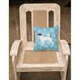 thumbnail image 2 of Carolines Treasures BB3495PW1818 Winter Snowflake English Pointer Fabric Decorative Pillow, 2 of 2