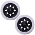 thumbnail image 1 of 4 Pcs Design Roue Chaude Chariot Bagages Voyageurs Roues 15.8 x 3.4 cm - Noir & Blanc, 1 of 8