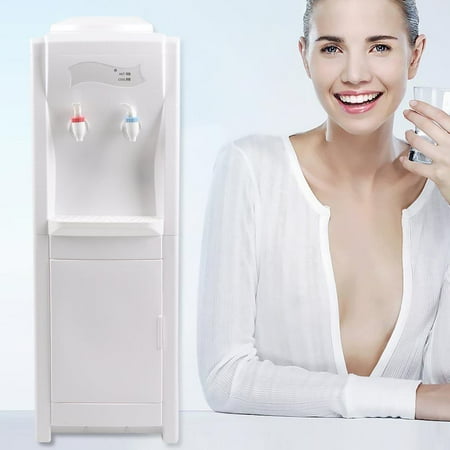 5 Gallon Water Cooler Dispenser Top Loading Freestanding Water Dispenser W/Hot And Cold Water (White)