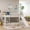 White, variant on White Twin over Twin Low Bunk Bed with Slide and Ladder