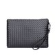 thumbnail image 2 of Bolso de mano para hombre, bolso tejido de cuero suave, bolso de mano para hombre, bolso casual sencillo para hombre, bolso de mano, bolso tipo sobre estilo coreano, 2 of 5