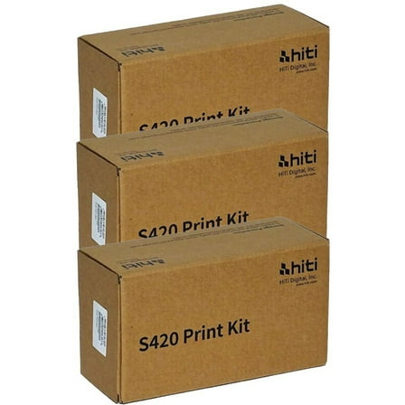 3 Packs Hiti 4 x "6 100 Prints Paper & Ribbon Print Pack for S420 Printer
