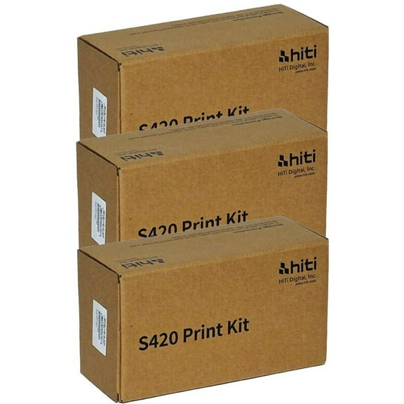 3 Packs Hiti 4 x "6 100 Prints Paper & Ribbon Print Pack for S420 Printer