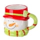 thumbnail image 3 of Amosfun - Taza de cerámica navideña con diseño de muñeco de nieve, 1 unidad, taza de agua con figuras 3D para fiesta de Navidad, 3 of 6