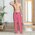 thumbnail image 2 of Bingfone red bows Mens All Over Print Sleep Pajama Pants-Large, 2 of 6