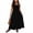 Black, variant on Maxi Dresses for Women Gowns and Evening Plus Size Ladies Round Neck Buttocks Sleeveless Dresses Gray XL