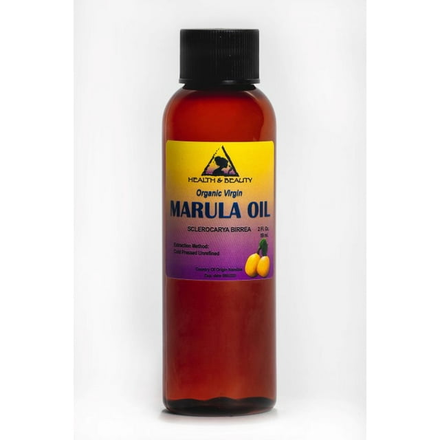 Huile de Marula Non Raffinée Biologique Vierge Pressée à Froid Crue Naturelle de Qualité Supérieure pure 2 oz