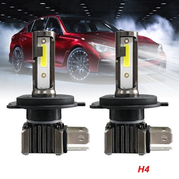 VISVIC H4 9003 LED Headlight Bulbs Hi Low Beam Conversion Kit 6000K White Canbus