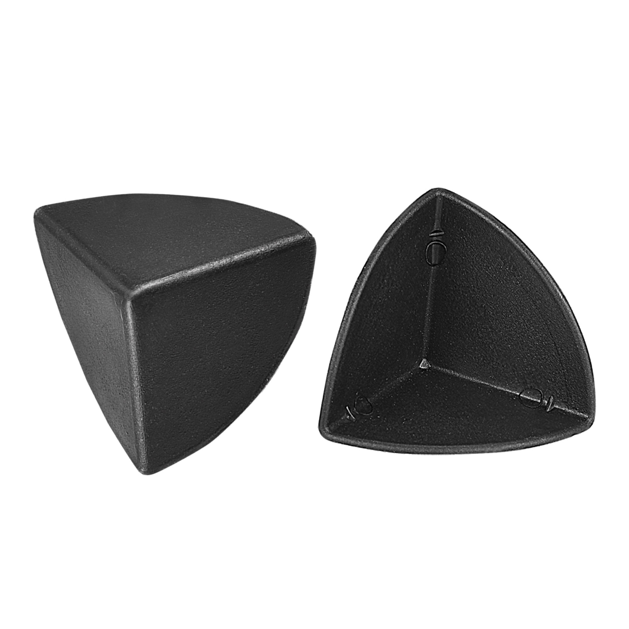 Uxcell Corner Protector PP Plastic 1.38' x 1.38' x 1.38' for Carton, Boxes Packaging Black Pack of 24