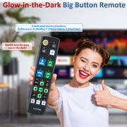 Universal Big Button TV Remote Replacement, Compatible with All Samsung/VIZIO/LG/Son-y/Philips Smart TVs and More