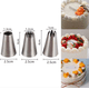 thumbnail image 1 of Herramienta para hornear de bricolaje con forma de rosa para decorar galletas y pasteles con forma de diente, tamaño mediano, boquilla para decorar de acero inoxidable 304, tamaño mediano, 1 of 4