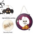 thumbnail image 3 of Halloween Decorations Ghost Hanging Sign Front Door Hanger Wreath Decor, 3 of 6
