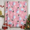 thumbnail image 2 of Merry Christmas Shower Curtains for Bathroom, Pink Scarf Snowman Snowflake Waterproof Fabric Shower Curtain for Bathroom Bathtub Decoration, Machine Washable, 72"x84", 2 of 9
