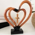 thumbnail image 4 of unbranded Escultura De Resina Color Marrón Claro Para Romántica En Bodas Y Hogar, 4 of 8