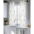 thumbnail image 5 of Sparrow Sheer Curtains 39 Inch Length 2 Panels Set for Living Room/Bedroom, Spring Birds on The Branches Vintage Country Kitchen Curtains Grommet Semi-Sheer Curtains Window Treatments 27.5"x39"x2, 5 of 7