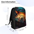 thumbnail image 4 of Fotbe Underwater Treasure Chest Travel Laptop Backpack, Business Slim Sturdy Laptops Backpack, Water Resistant College School Computer Bag Gift for Men & Women Fits 15.6 Inch Notebook, 4 of 8
