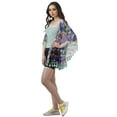 thumbnail image 3 of Moomaya Printed Beach Clothes For Women Tassel Shrug Swim Cover Up Cardigan, 3 of 5