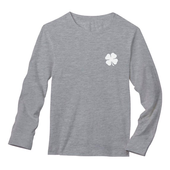 Tstars Mens Irish Shamrock Pocket Size Clover Gifts for Irish St Patricks Day Cool Shirts Gift for Him Irish Shirt Pride Proud Irish Long Sleeve T Shirt